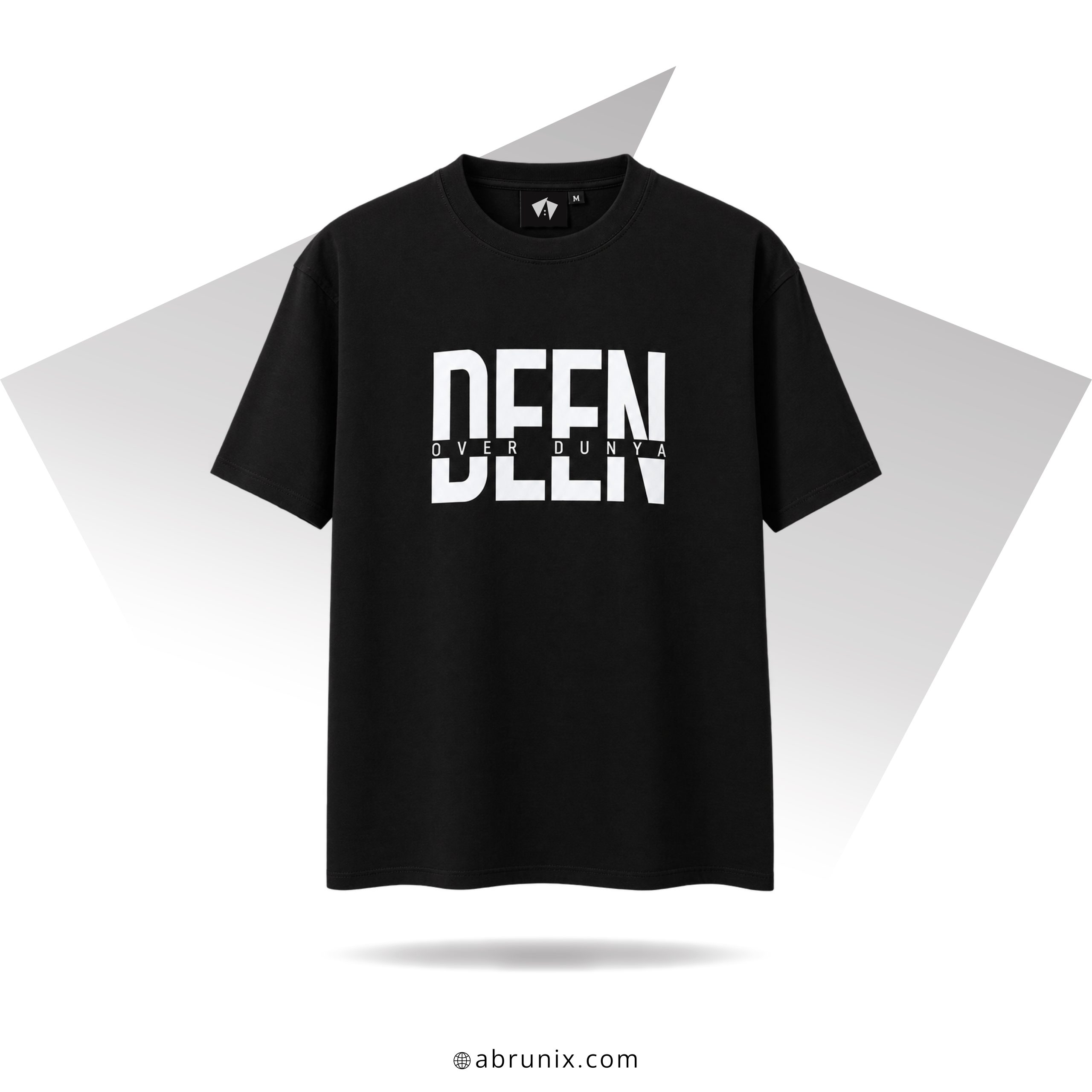 abrunix-deen-over-dunya-drop-shoulder.jpg ABRUNIX Deen Over Dunya Islamic Drop Shoulder T-Shirt